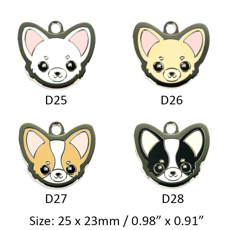 Chihuahua Dog ID Tags with Engraving