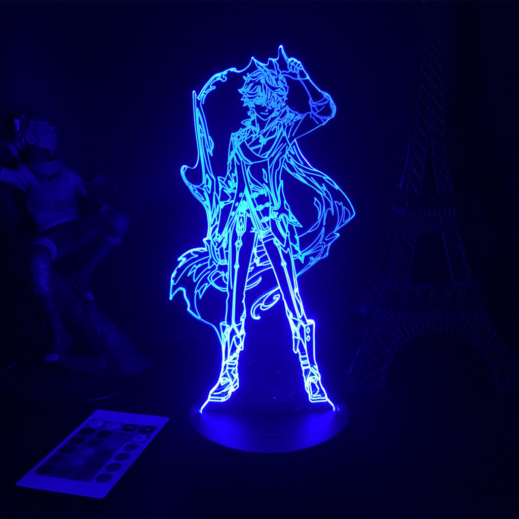 Childe Gesnhin Impact LED Light Tartaglia Genshin Desktop Lamp Cool Genshin Gifts