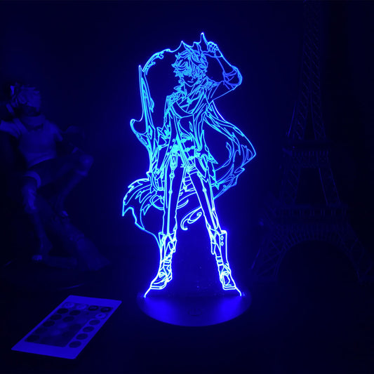 Childe Gesnhin Impact LED Light Tartaglia Genshin Desktop Lamp Cool Genshin Gifts