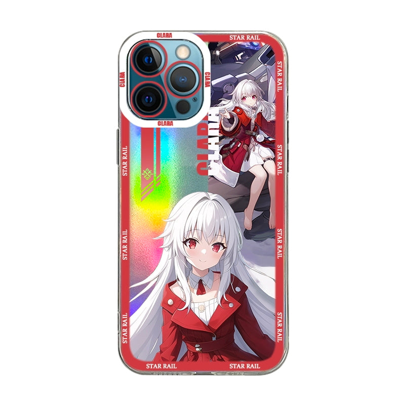 Clara Holographic HSR iPhone Case Cute Star Rail Phone Case (3)
