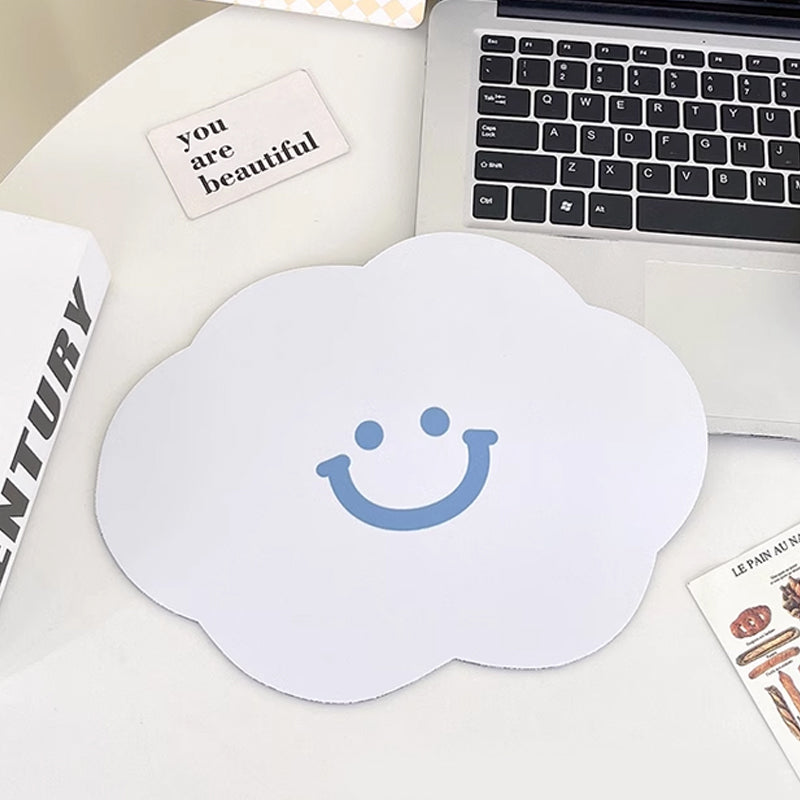 Cloud Mouse Pad Smiling Cloud Computer Mousepad Cute Game Room Setup (4)