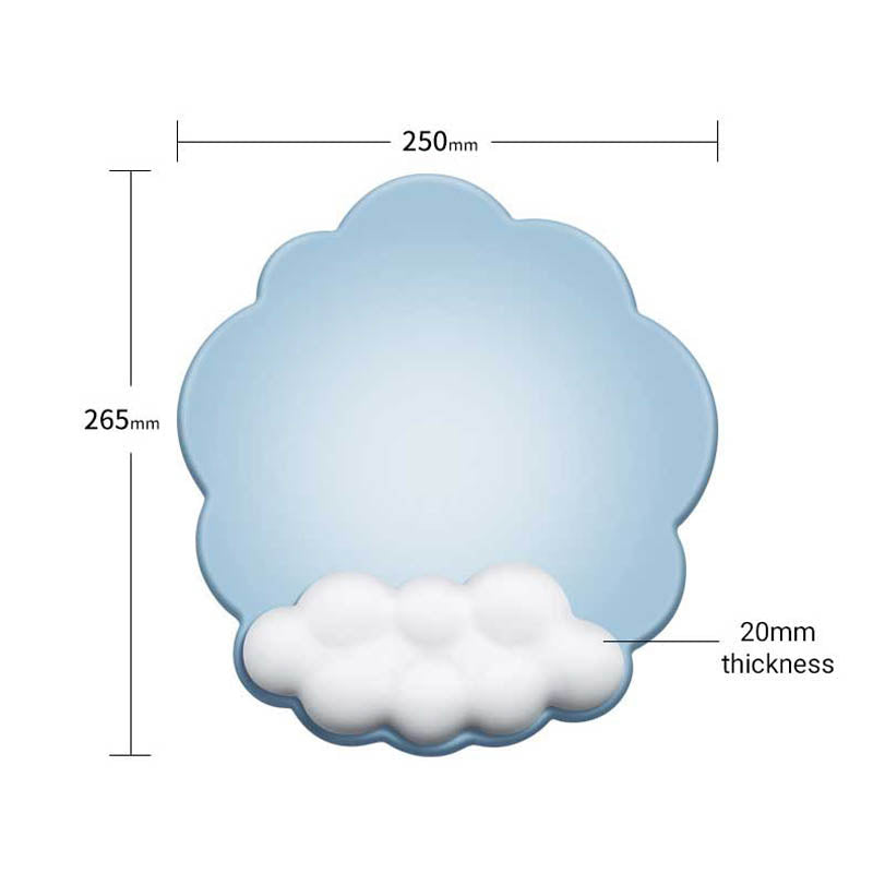 Cloud Mouse Pad with Wrist Support