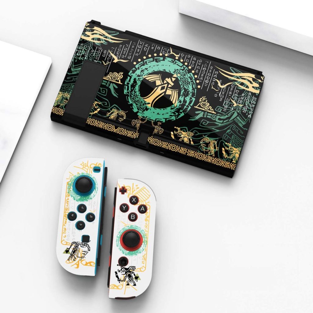 Cool Tears of the Kingdom Switch Cover Legend of Zelda TOTK Triforce Switch Shell Cases (13)