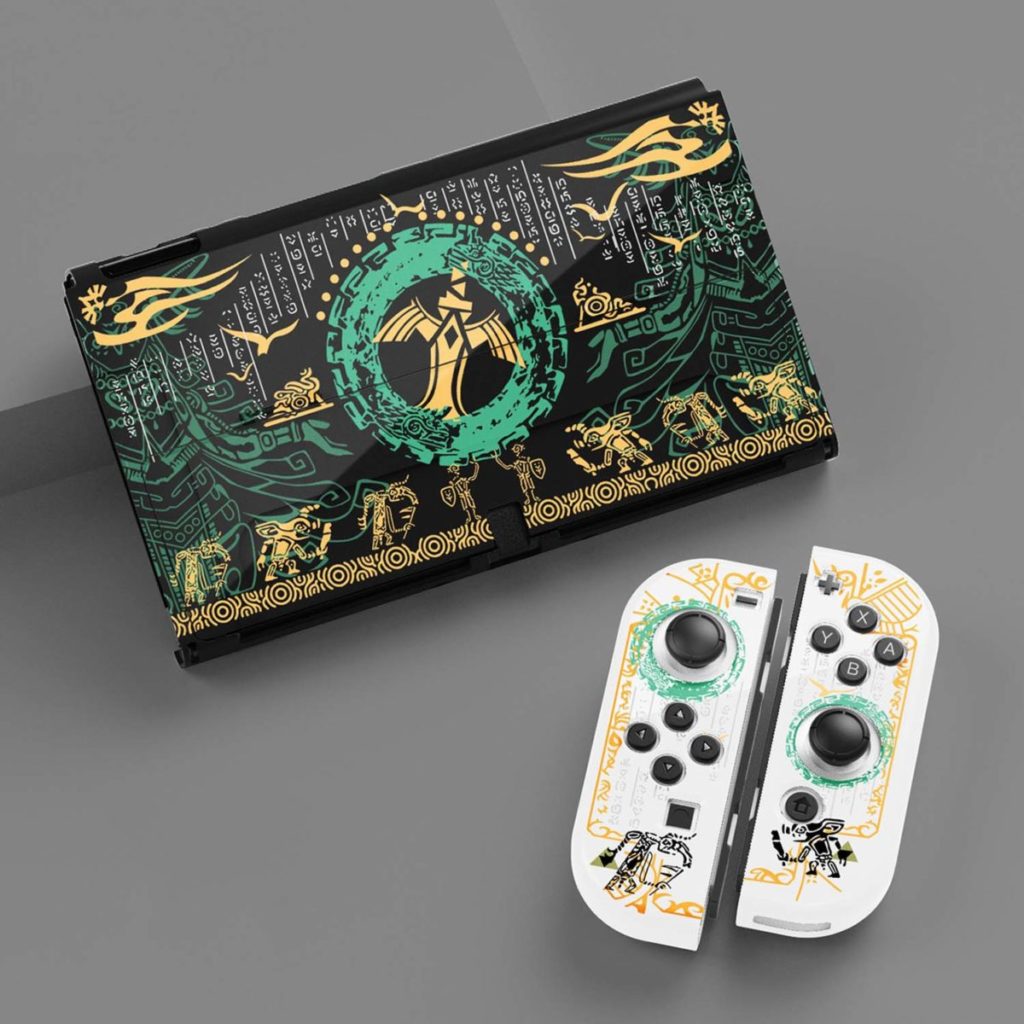 Cool Tears of the Kingdom Switch OLED Cover Legend of Zelda TOTK Triforce Switch OLED Shell Cases (8)