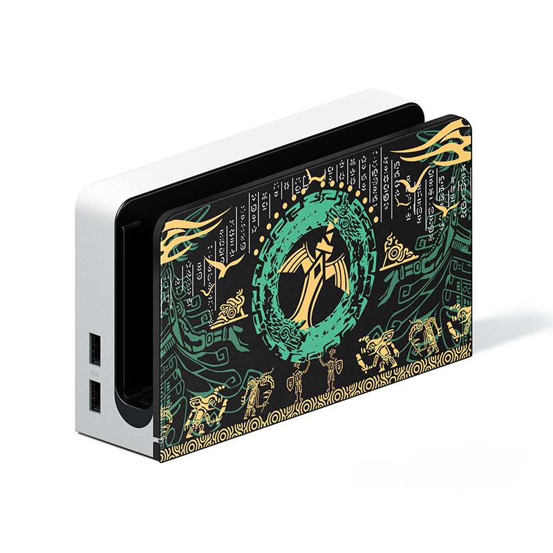 Cool Tears of the Kingdom Switch TV dock Cover Legend of Zelda TOTK Switch OLED Charging dock Cases (1)