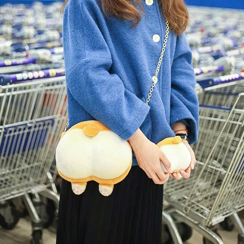 Corgi Butt Crossbody Bag with options