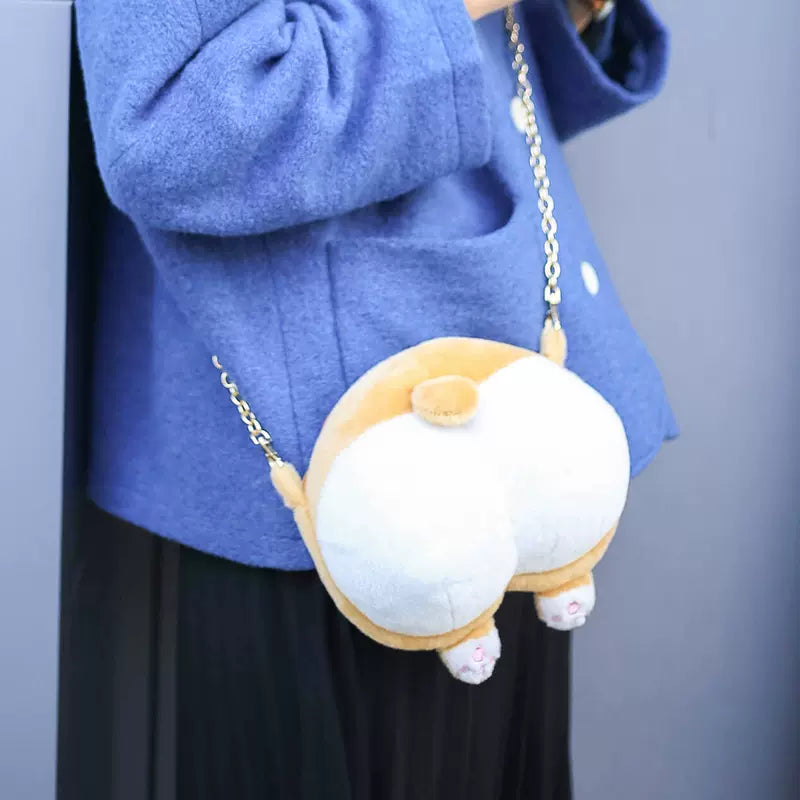 Corgi Butt Crossbody Bag with options