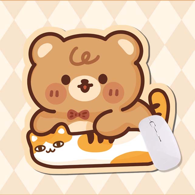 Cute Animal Mouse Pad Kawaii Game Room Decor (2)