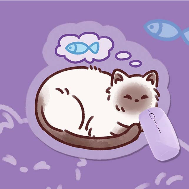 Cute Animal Mouse Pad Kawaii Game Room Decor (4)