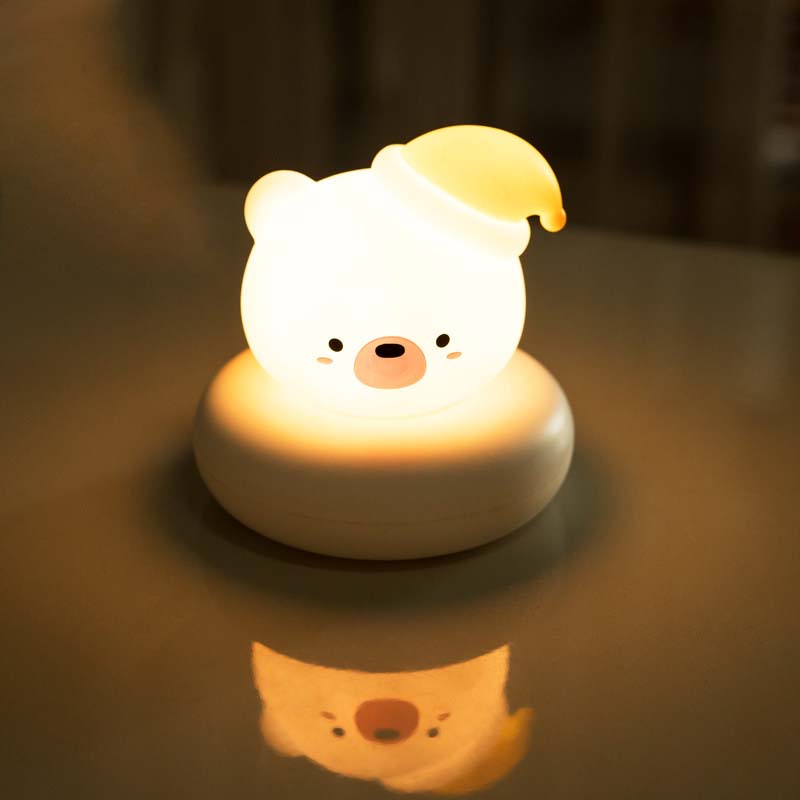 Cute Animal Night Light Touch Sensor Lamp LED Lights Kids Bedroom Lamp (5)