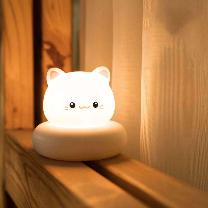 Cute Animal Night Light Touch Sensor Lamp LED Lights Kids Bedroom Lamp (6)