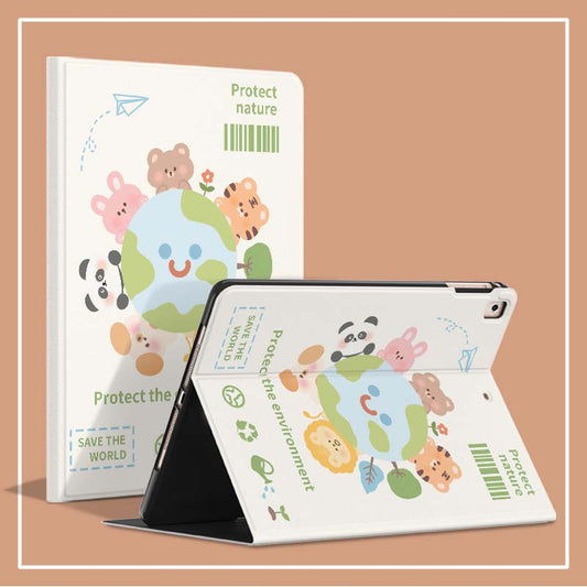 Cute Animal iPad Case Earth Nature iPad Pro Cases (2)