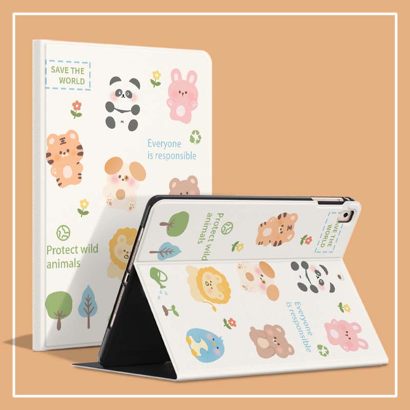 Cute Animal iPad Case Earth Nature iPad Pro Cases (3)