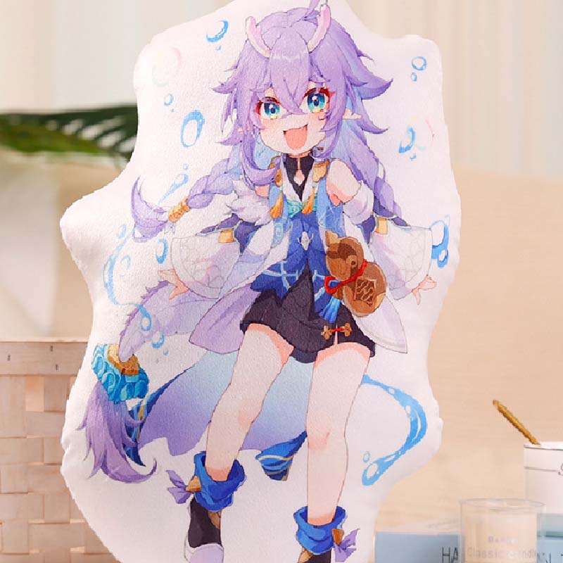 Cute Bailu Honkai Star Rail Cushions Chibi Star Rail Fanart Throw Pillows (2)