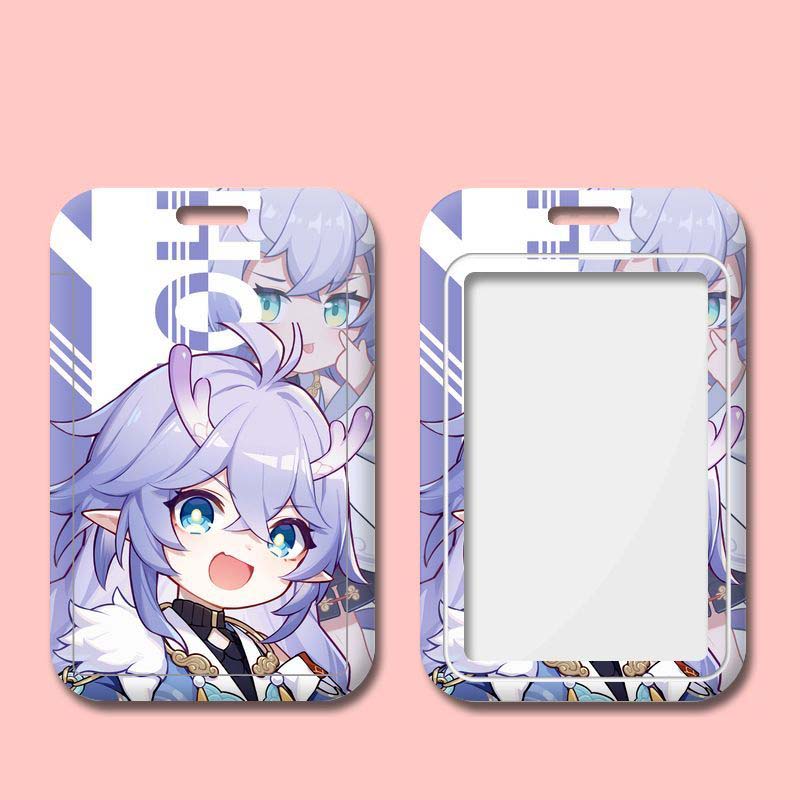 Cute Bailu Honkai Star Rail ID Badge Holder Chibi Star Rail Merch (2)
