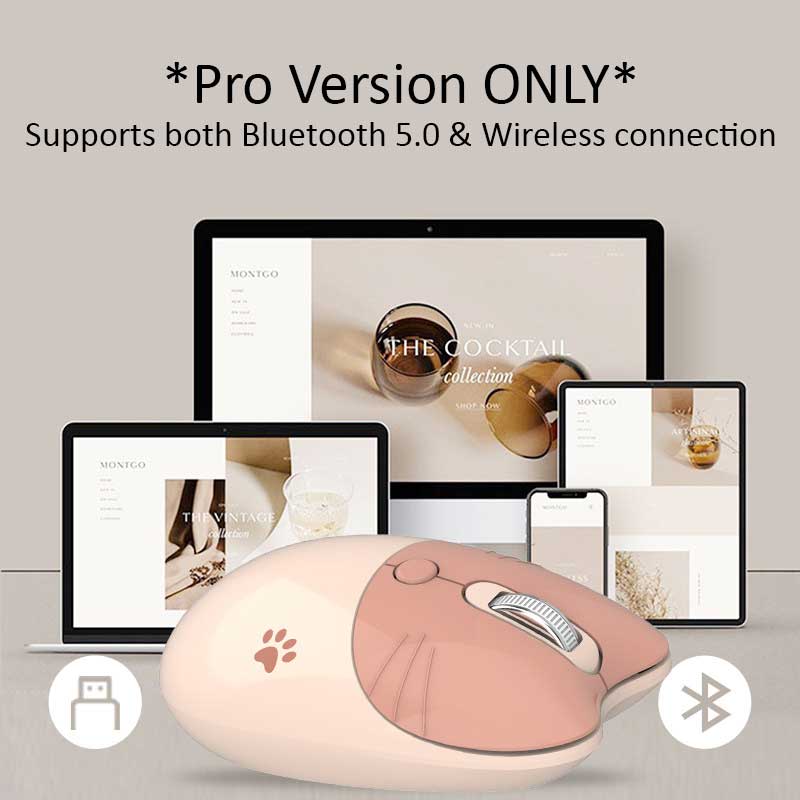 Cute Bluetooth Wireless Mouse in Pastel