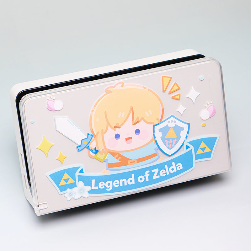 Cute Breath of the Wild Switch OLED Cover Zelda BOTW Link Switch Case (1)