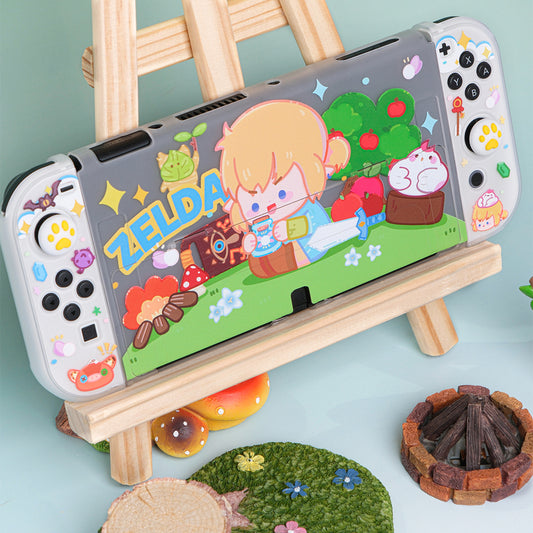 Cute Breath of the Wild Switch OLED Cover Zelda BOTW Link Switch Case (4)