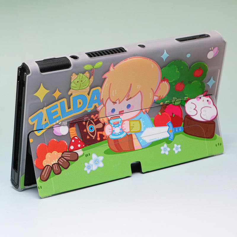 Cute Breath of the Wild Switch OLED Cover Zelda BOTW Link Switch Case (6)
