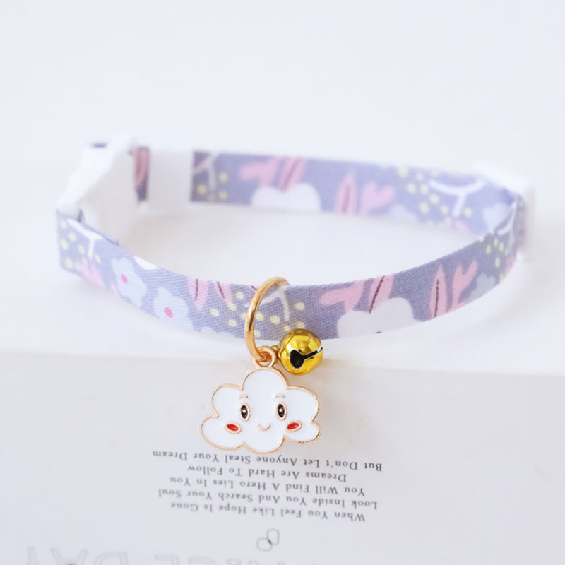Cute Cat Collar Pastel Pet Collars Kawaii Aesthetic Pet Accessories Breakaway Collar Kitten Neckwear (10)
