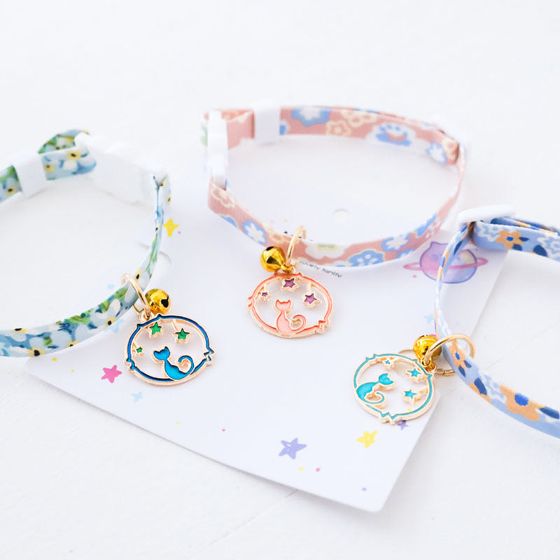 Cute Cat Collars with Astronomy Designs