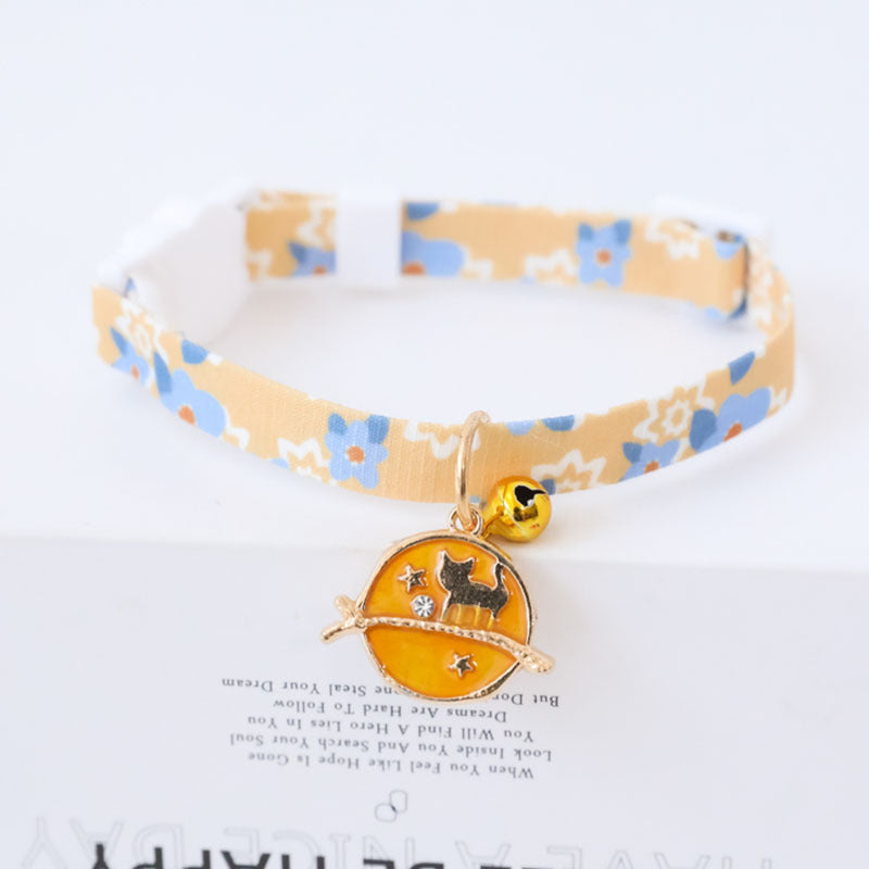 Cute Cat Collar Pastel Pet Collars Kawaii Aesthetic Pet Accessories Breakaway Collar Kitten Neckwear (8)