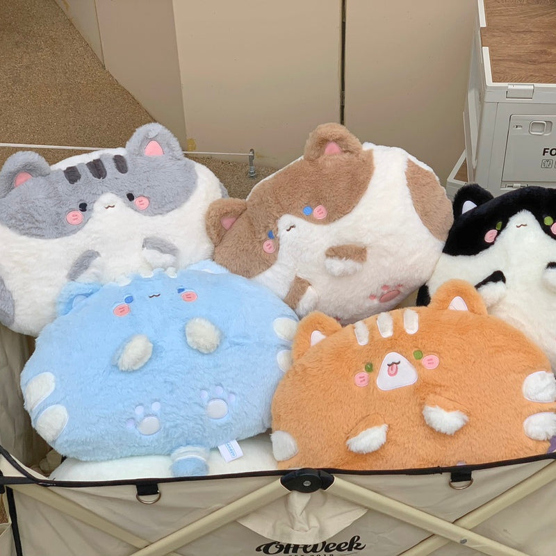 Cute Cat Plush Cushion - Comfortable & Adorable