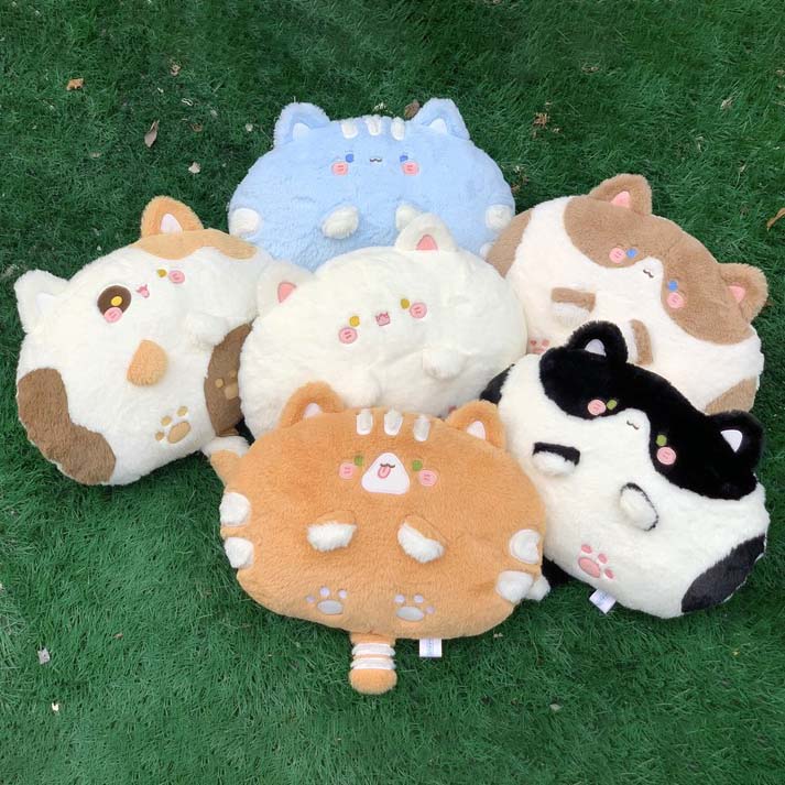 Cute Cat Plush Cushion - Comfortable & Adorable