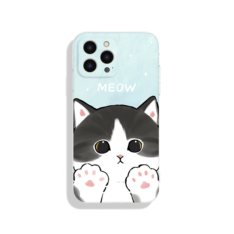 Cute Cat iPhone Case Orange Tabby Cats White Kitty Black Cat Owner Gifts (8)