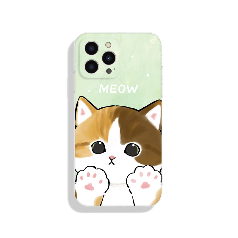 Cute Cat iPhone Case Orange Tabby Cats White Kitty Calico Cat Owner Gifts (7)
