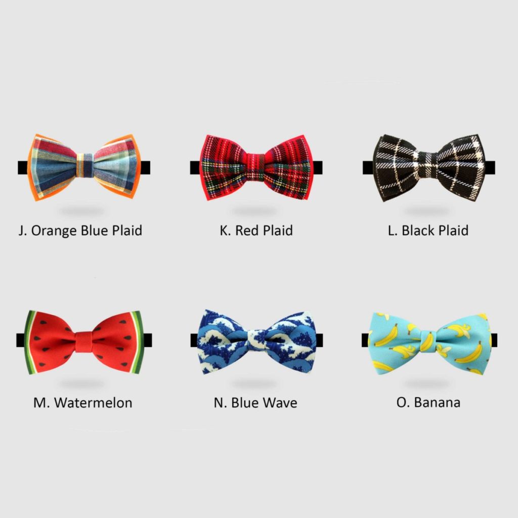 Cute Dog Bow Ties with Velvet Collar