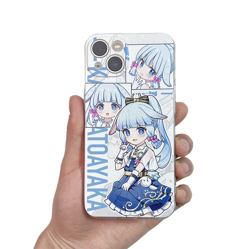Cute Genshin Impact Phone Case Animal Ears Genshin Impact Fanart Cat Ears Ayaka