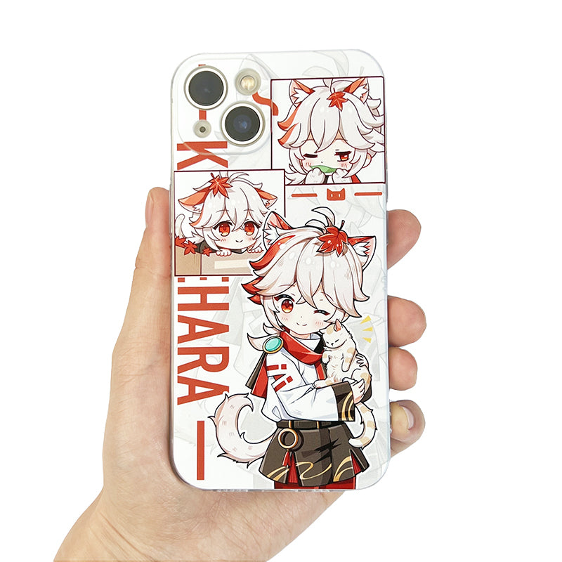 Cute Genshin Impact Phone Case Animal Ears Genshin Impact Fanart Cat Ears Kazuha