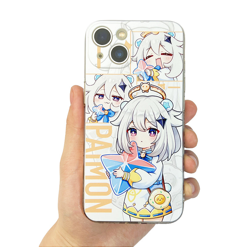 Cute Genshin Impact Phone Case Animal Ears Genshin Impact Fanart Cat Ears Paimon