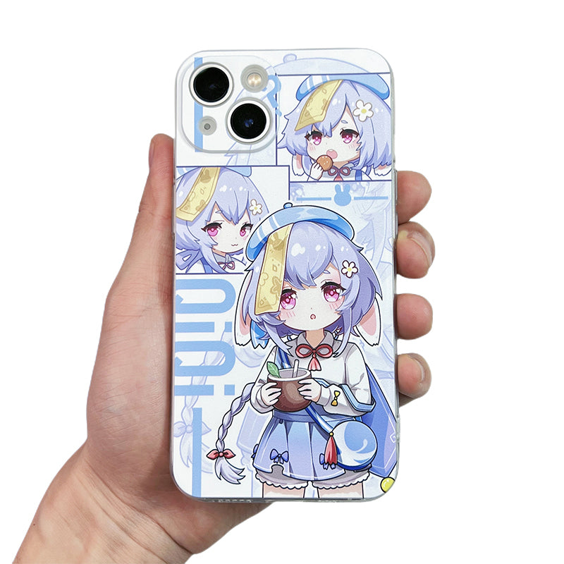 Cute Genshin Impact Phone Case Animal Ears Genshin Impact Fanart Cat Ears Qiqi