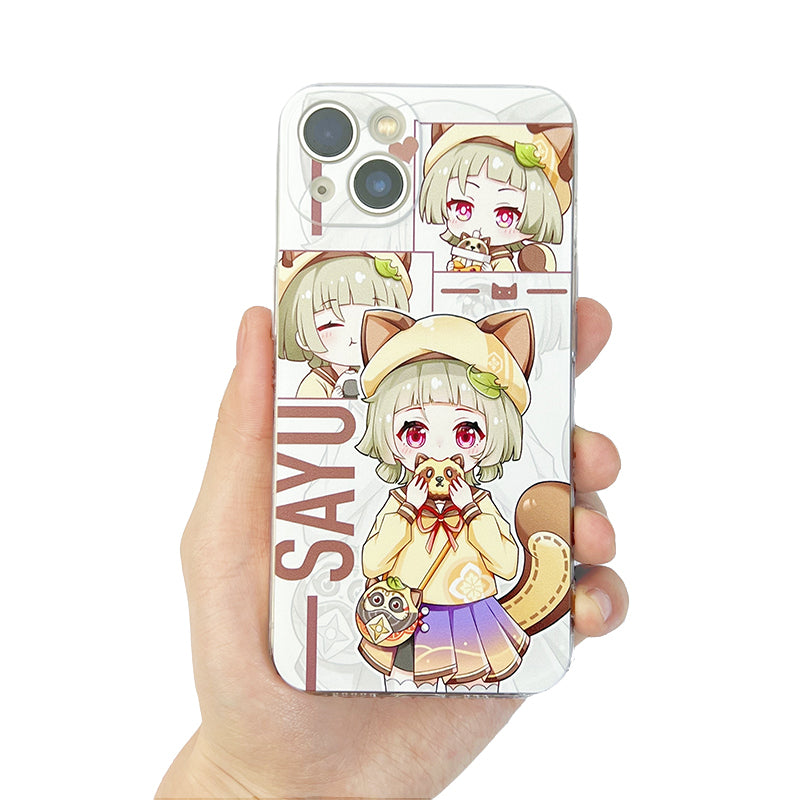 Cute Genshin Impact Phone Case Animal Ears Genshin Impact Fanart Cat Ears Sayu
