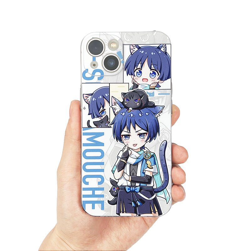Cute Genshin Impact Phone Case Animal Ears Genshin Impact Fanart Cat Ears Scaramouche