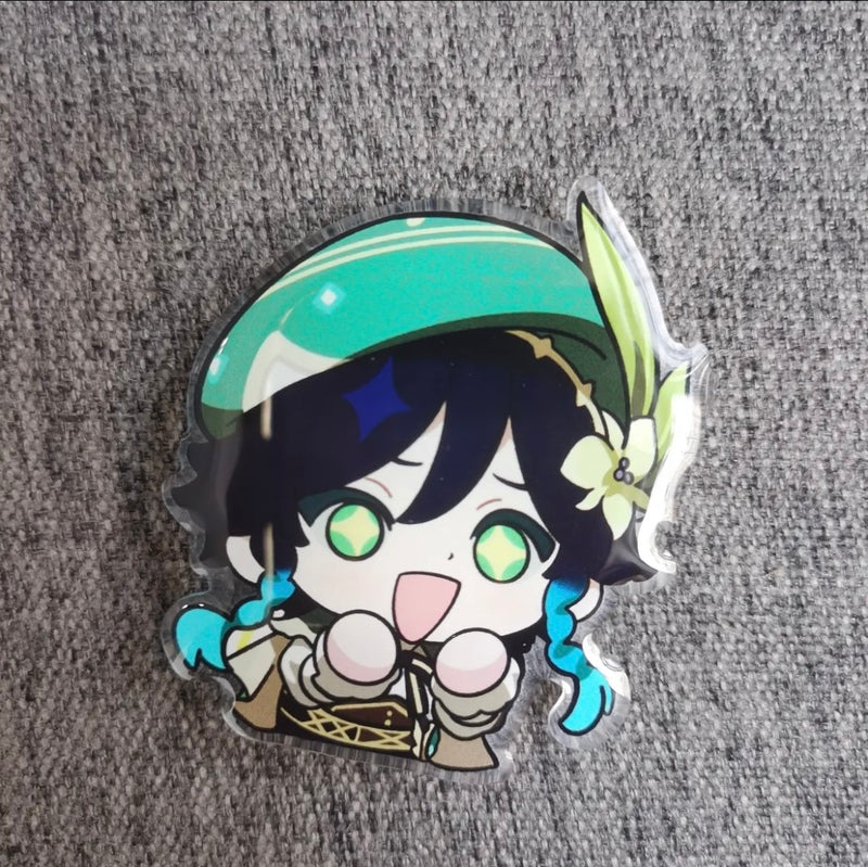 Cute Genshin Impact Phone Holder Grips Chibi Genshin Impact Fanart (10)