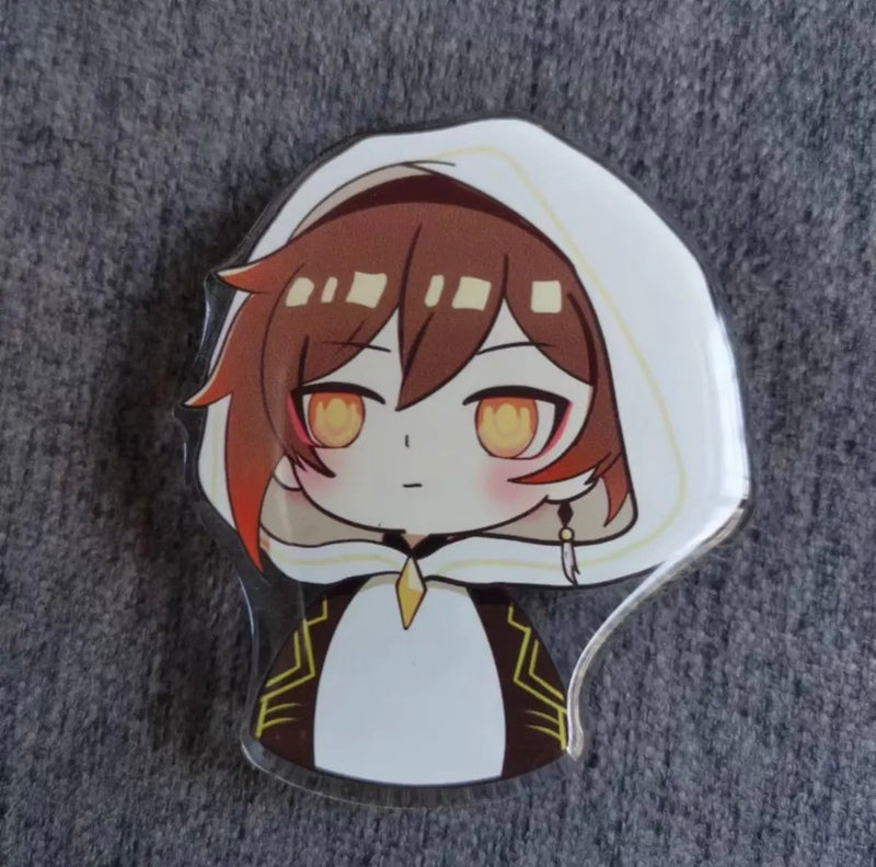 Cute Genshin Impact Phone Holder Grips Chibi Genshin Impact Fanart (14)