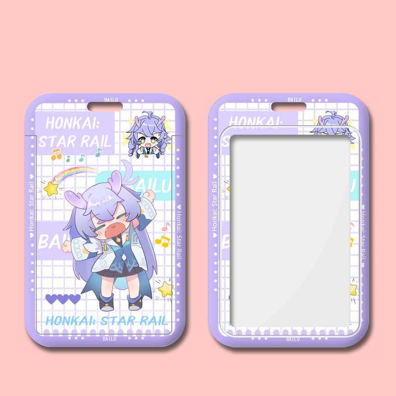 Cute Honkai Star Rail ID Badge Holder Bailu Chibi Star Rail Merch (12)