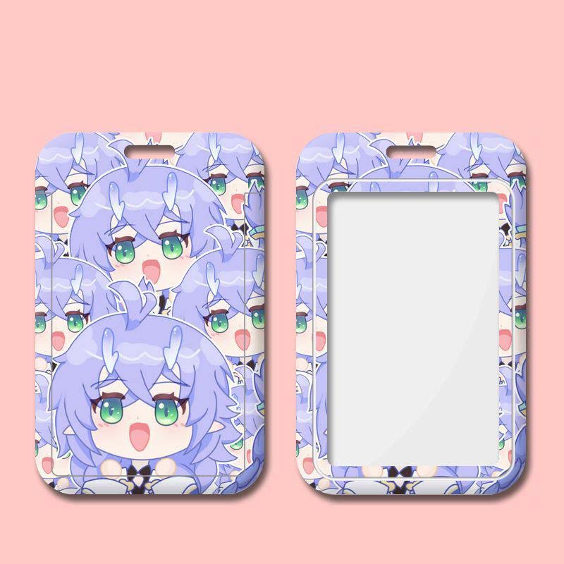 Cute Honkai Star Rail ID Badge Holder Chibi Bailu Star Rail Merch (11)