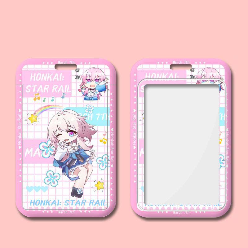 Cute Honkai Star Rail ID Badge Holder March 7th Chibi Star Rail Merch (13)
