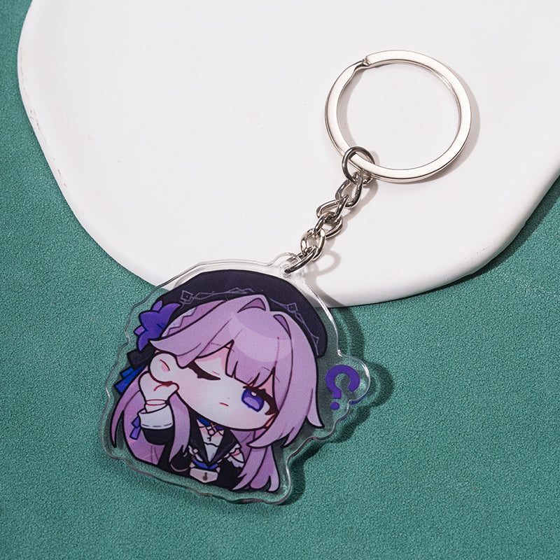 Cute Honkai Star Rail Keychains Kawaii Star Rail Phone Charm (12)