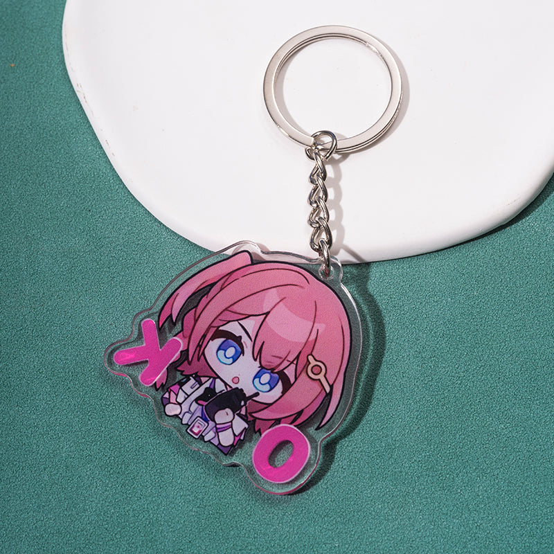 Cute Honkai Star Rail Keychains Kawaii Star Rail Phone Charm (14)