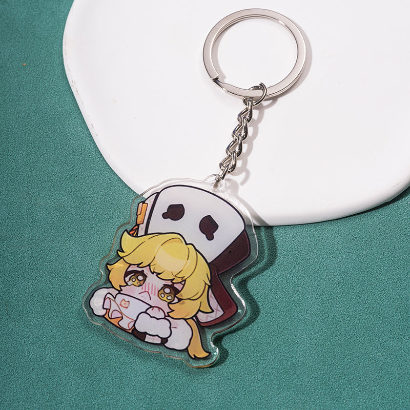 Cute Honkai Star Rail Keychains Kawaii Star Rail Phone Charm (15)