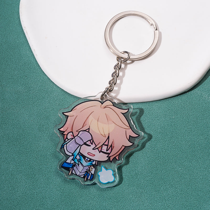 Cute Honkai Star Rail Keychains Kawaii Star Rail Phone Charm (16)