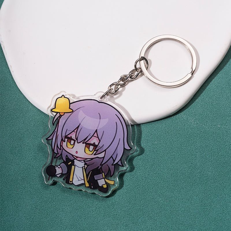 Cute Honkai Star Rail Keychains Kawaii Star Rail Phone Charm (3)