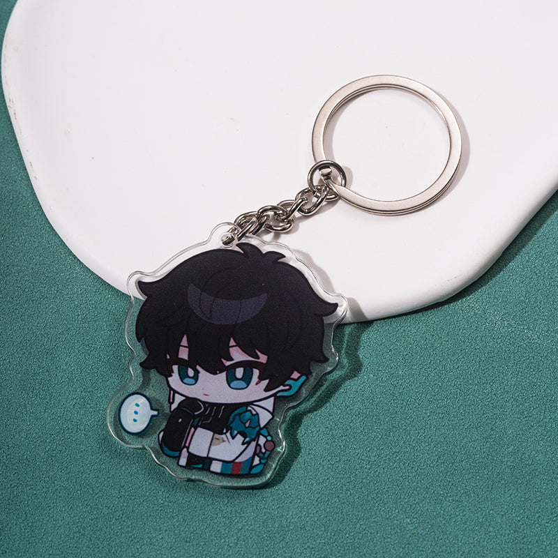 Cute Honkai Star Rail Keychains Kawaii Star Rail Phone Charm (4)