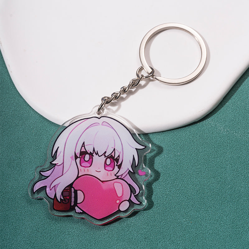 Cute Honkai Star Rail Keychains Kawaii Star Rail Phone Charm (5)