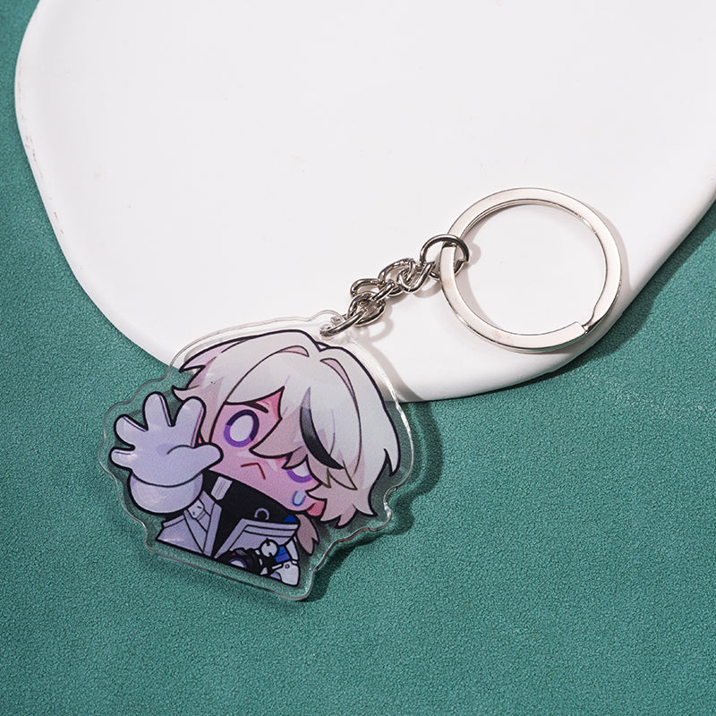 Cute Honkai Star Rail Keychains Kawaii Star Rail Phone Charm (9)